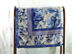 Blue Rose Fleece Blanket