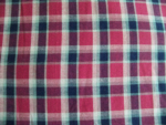 Navy/Burgundy Plaid Cotton Fabric