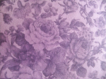 Purple Floral Cotton Fabric