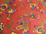 Rust Indian Print Cotton Fabric