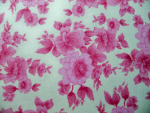 Pink Floral Flannel Fabric