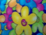 Multi-Color Floral Fleece Fabric