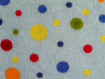 Polka Dot Interlock Knit Fabric