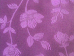 Purple Floral Jacquard Fabric