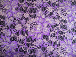 Purple/Gold Lace Fabric