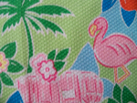 Flamingo Design Pique Fabric