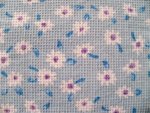 Lilac Floral Pique Fabric