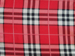Red/White/Black Plaid Fabric