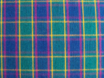 Teal/Yellow/Fuschia Plaid Fabric