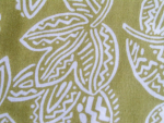 Ethnic Look Leaf Pattern Rayon Fabric