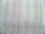 Pink and White Stripe Sateen Fabric