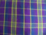 Purple/Blue Plaid Cotton Fabric