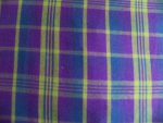 Purple/Blue Plaid Cotton Fabric
