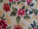 Rust/Yellow Floral Cotton Fabric