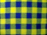 Blue/Yellow Plaid Fleece Fabric