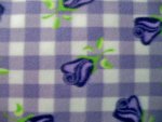 Lavender Floral Fleece Fabric