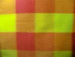 Yellow/Orange Plaid Fleece Fabric