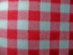 Red/Grey Plaid Fleece Fabric
