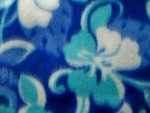 Multi Blue Floral Fleece Fabric