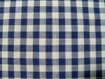 Navy Blue Gingham Fabric