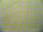 Yellow Gingham Fabric