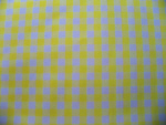 Yellow Gingham Fabric