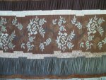 Brown Patterned Jacquard Swatch