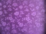 Purple Floral Jacquard Fabric