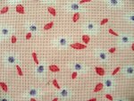 Pink Floral Pique Fabric