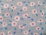 Lilac Floral Pique Fabric