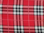 Red/White/Black Plaid Fabric