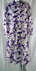 Linen Purple Floral Suit