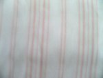 Pink and White Stripe Sateen Fabric