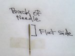 Sewing Machine Needle Parts Back View