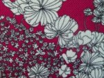 Plum Floral Upholstery Fabric